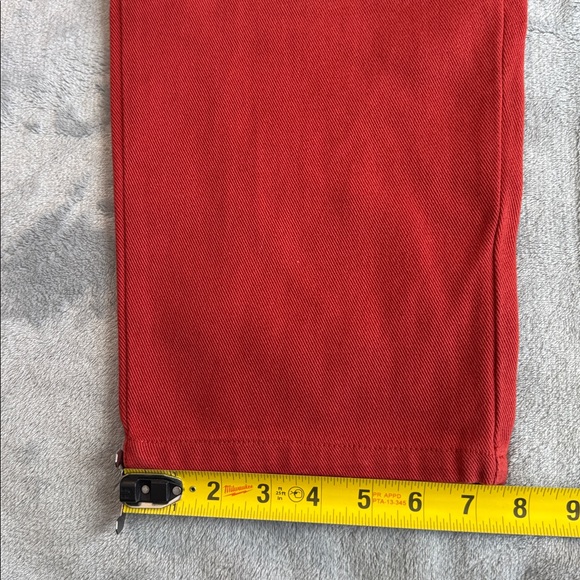 NWT Lucy & Yak Addison Jeans Organic Twill Red Size W30 - Picture 16 of 16